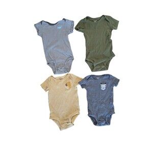 Carter's Baby Boy Bodysuits 3-Pack Babysoft Cotton